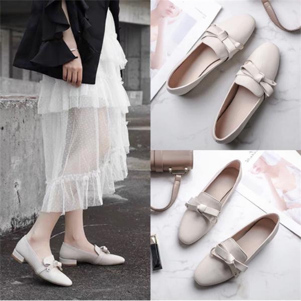 法式百搭蝴蝶结夏季单鞋,蝴蝶结百搭潮流单鞋