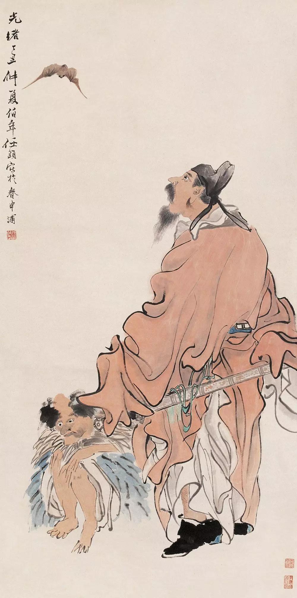 任伯年人物写意画 (任伯年写意人物作品鉴赏)