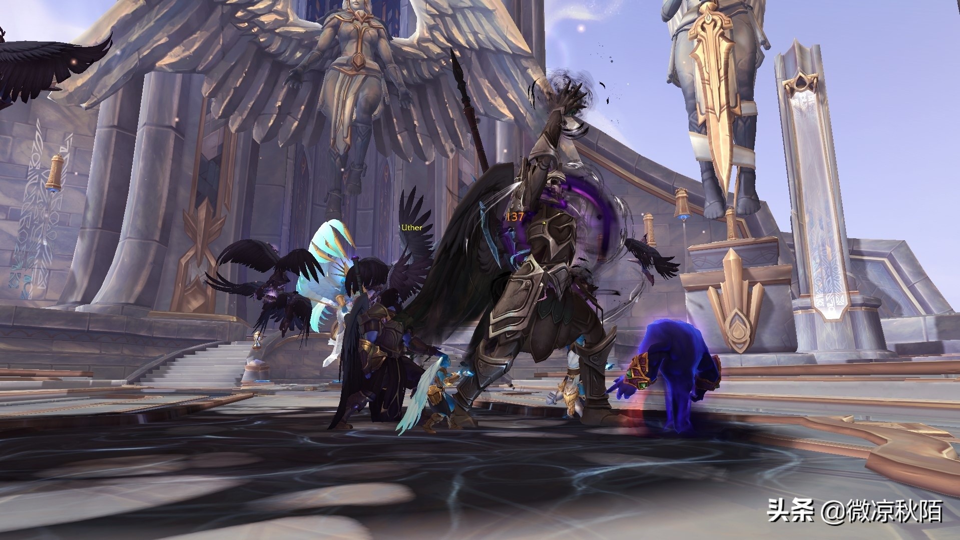 阿尔萨斯被乌瑟尔扔进噬渊动画,魔兽世界阿尔萨斯背景故事