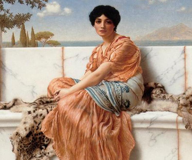 西方第一位女诗人，因无穷的爱欲而自杀，诗文之优美至今无人超越