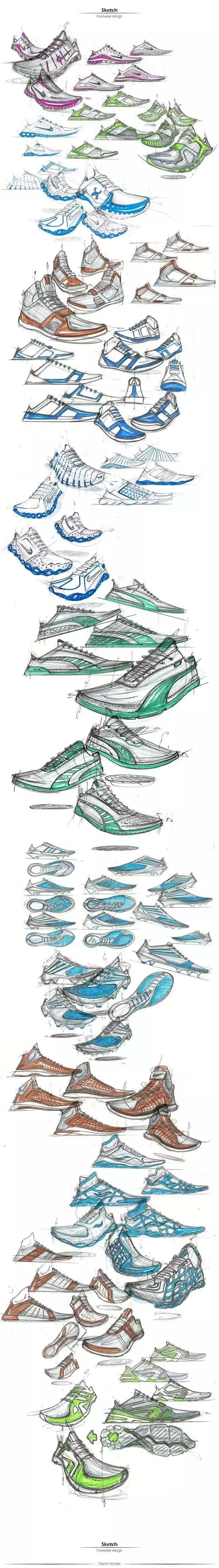 创意鞋子绘画作品,干货画画教程图片