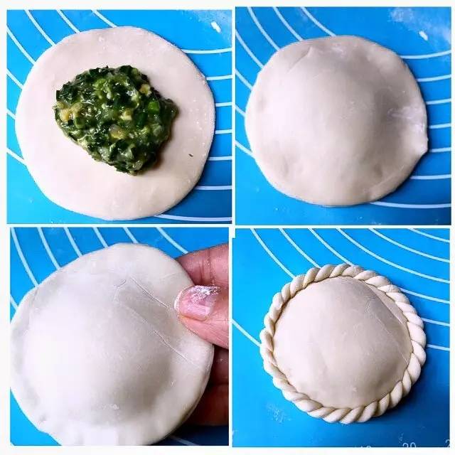韭菜鸡蛋饺子花样包法图片,饺子多种花样包法图解