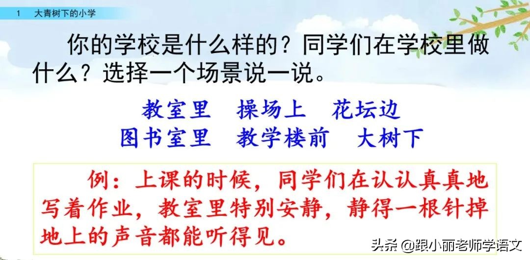 大青树下的小学重点知识点,大青树下的小学重点知识梳理