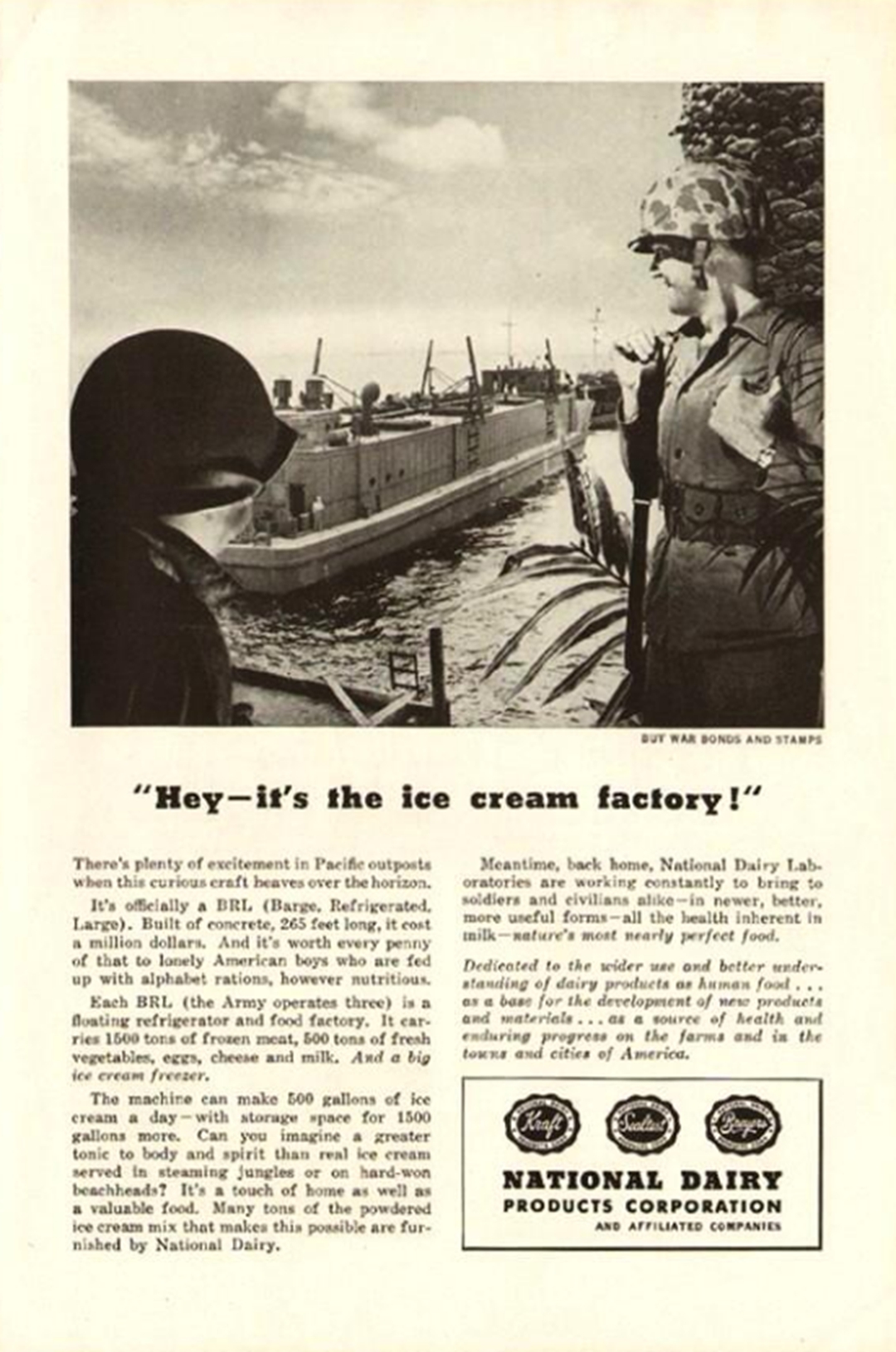 针对二战的美国大兵，什么才是他们最想要的？冰激凌就是他们的爱