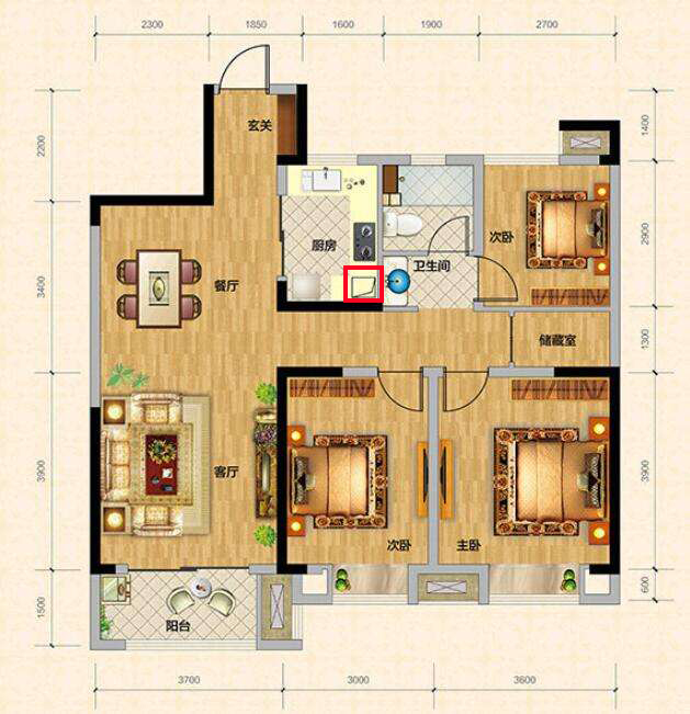 一个新手如何看懂户型图,买房子看不到样板间