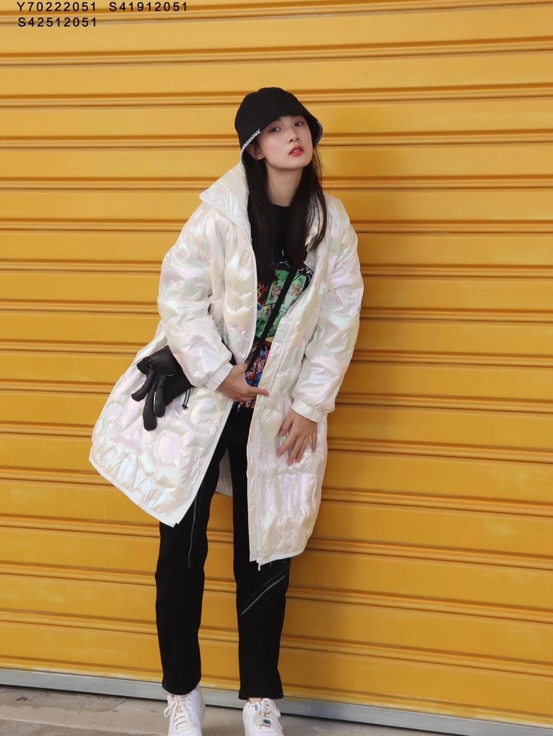 冬日系穿搭黑色棉服万能搭配,小个子短款棉服145-150不臃肿大码