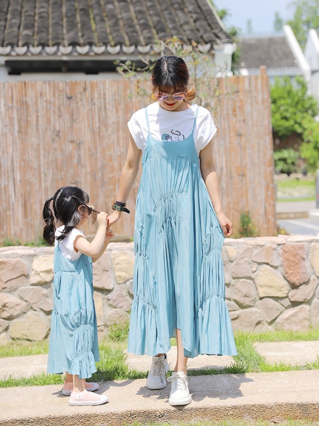 流行穿搭亲子装,小个子胖妈妈汉服亲子装