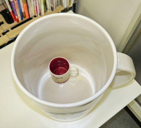 日本星巴克杯子,日本男子买巨型星巴克