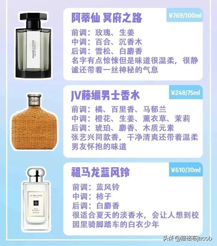 男士香水0差评,送男朋友香水推荐测评