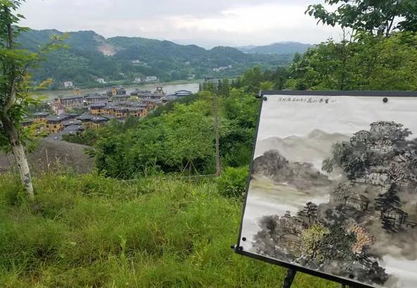 中国画《一岭红霞锁住春》在东京都美术馆展出，被日本前首相收藏