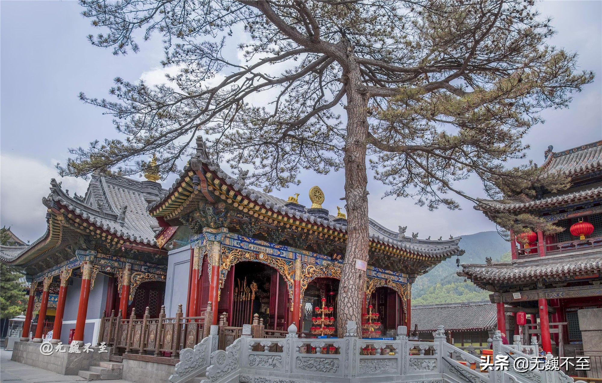 四大佛教圣地之一五台山五爷庙,五台山12座藏传佛教寺庙