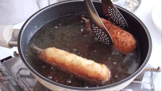 在家做韩国芝士热狗,关于热狗好吃的小零食