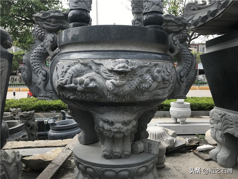 石雕香炉加工视频,厂家直销石雕香炉仿古青石香炉