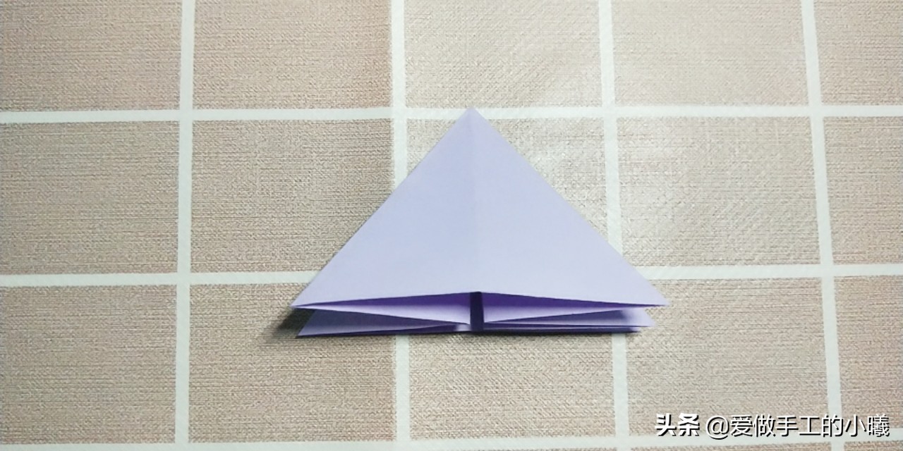 五瓣花折纸步骤图解,立体五瓣花折纸图解