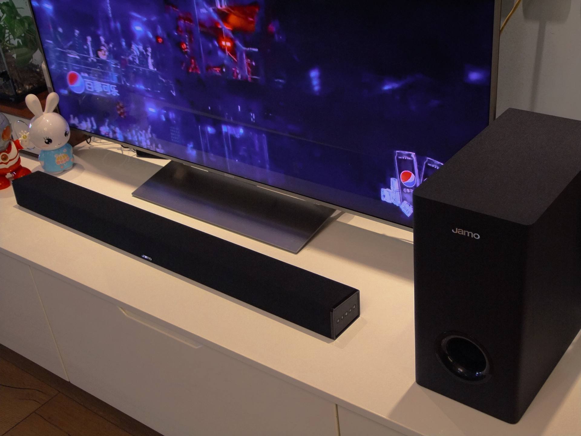 电视音效差怎么办,电视回音壁音响JBL