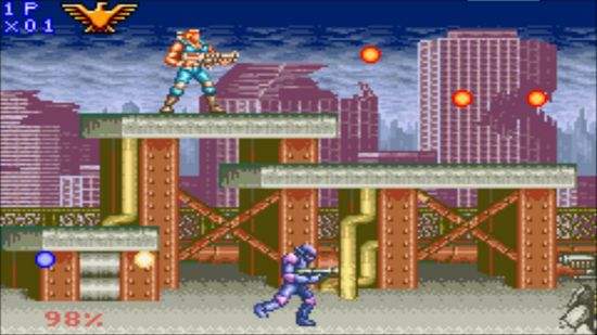 魂斗罗游戏失败后的画面,怀旧游戏魂斗罗第6代