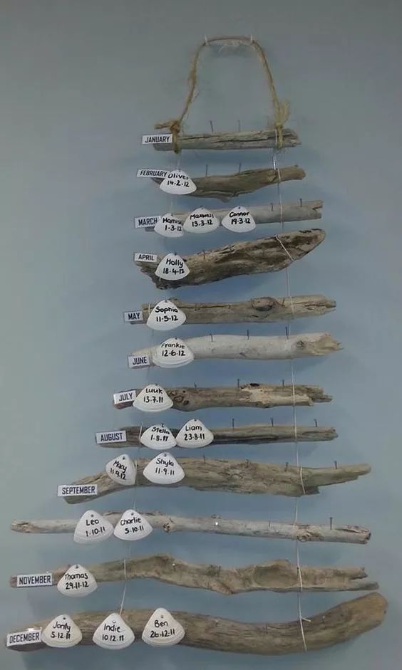 100种创意树枝,幼儿园手工装扮树枝