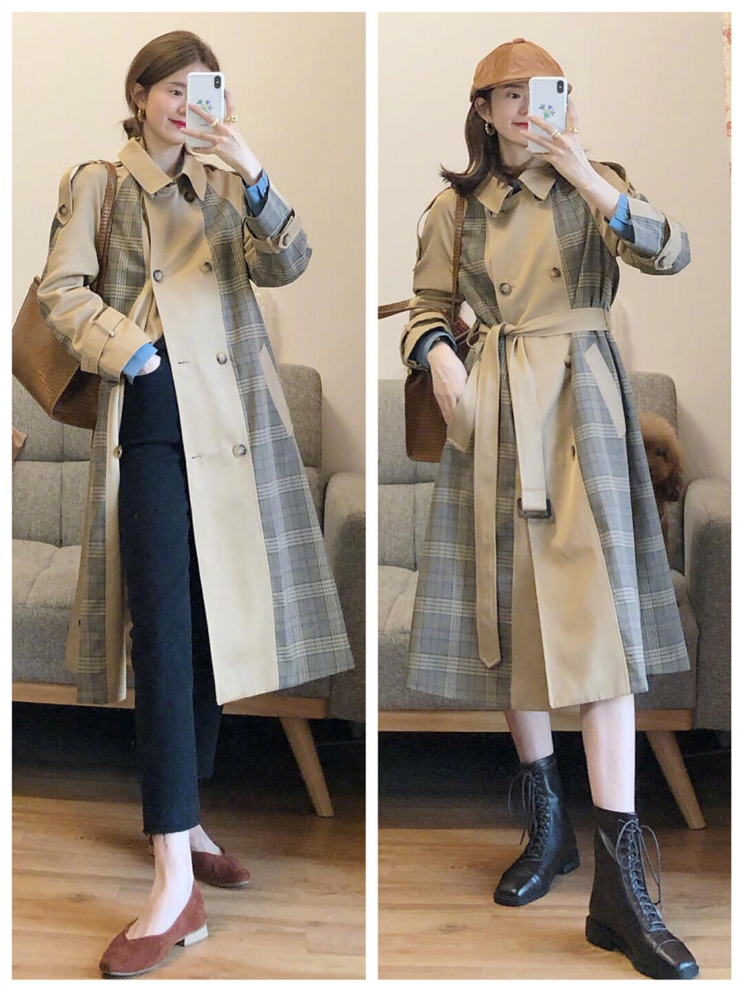 又到穿风衣白衬衣的季节,又到了穿风衣的时候了每日穿搭