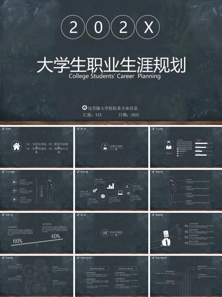 员工职业生涯规划培训教材ppt,大学生职业生涯规划PPT模板成品