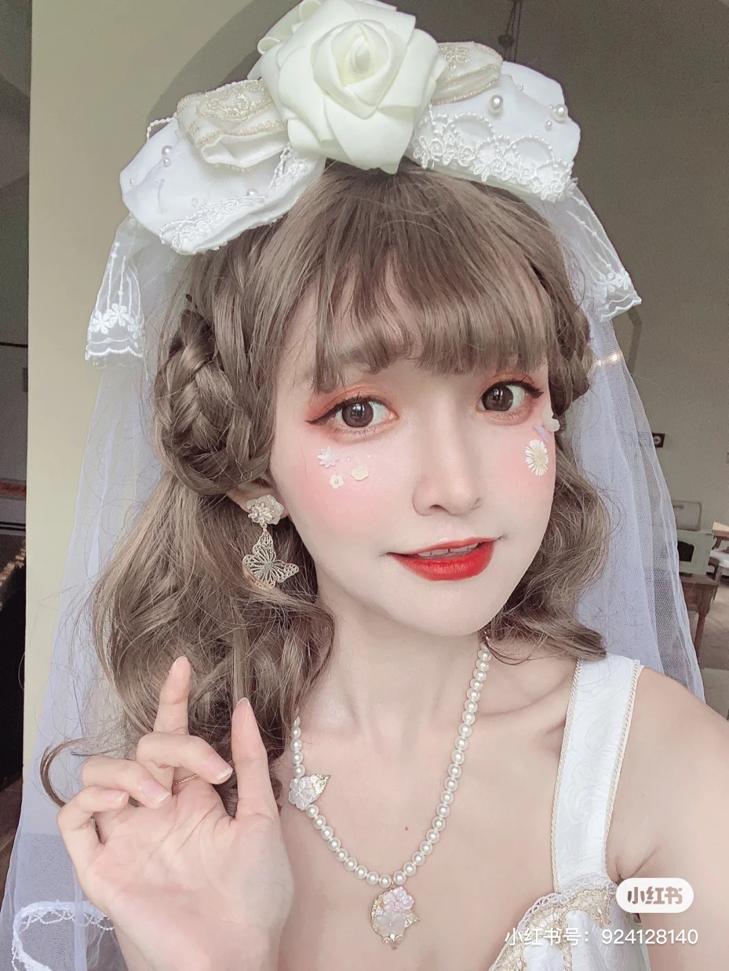 优雅lolita系妆容,复古英伦风lolita妆容