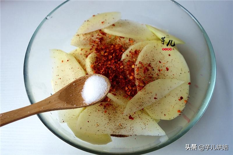 烤薯片家常做法,空气炸锅烤薯片怎么做简单又好吃