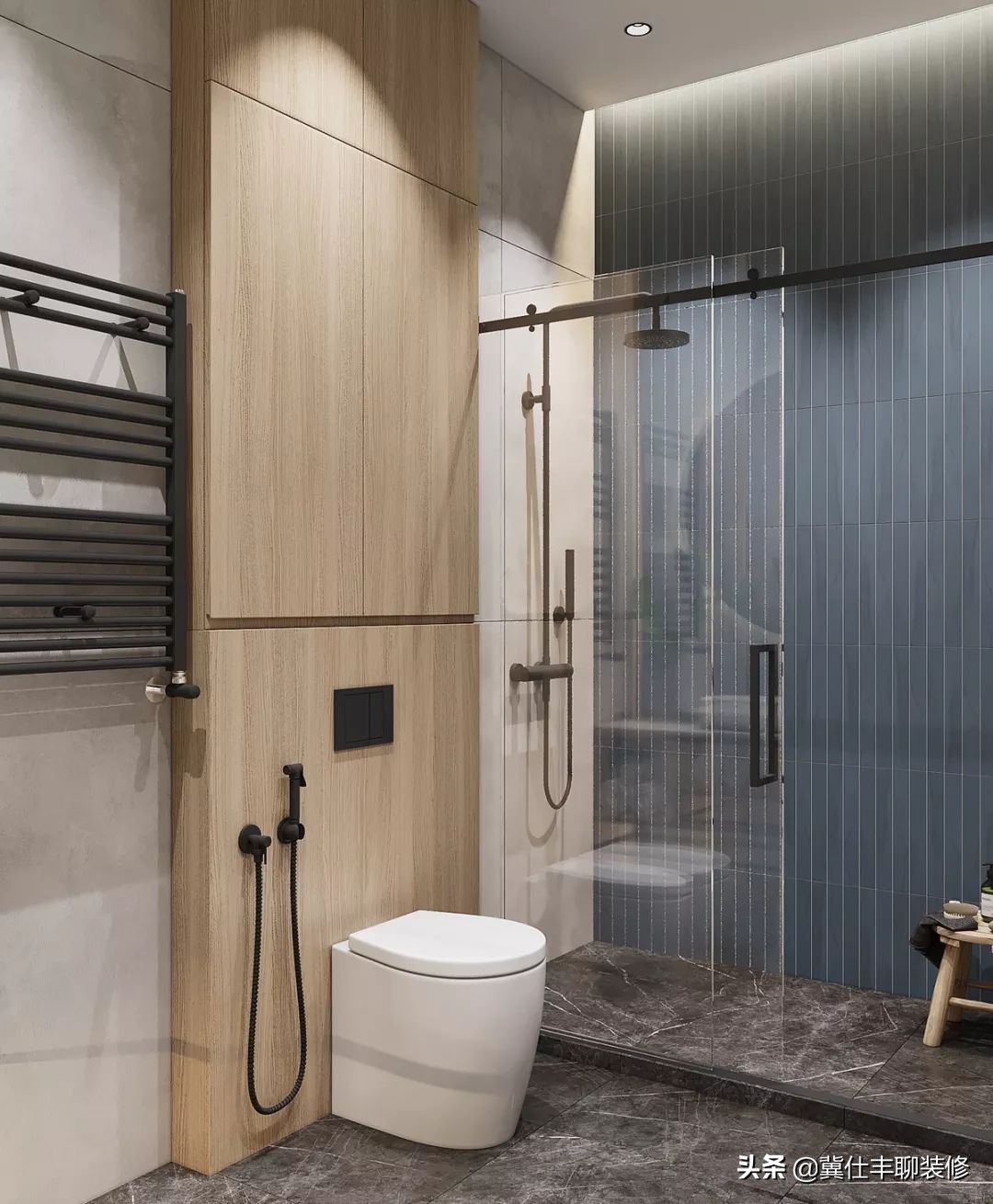 全屋仿大理石护墙板装修效果图,轻奢护墙板大理石漆