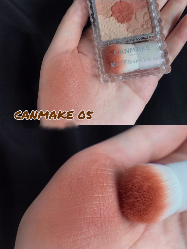canmake井田2022年限定单色腮红膏,canmake花瓣腮红9号色