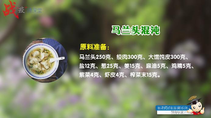 “智老师的招招鲜”微视频课程15《马兰头馄饨》（附视频）