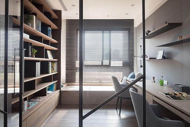 家里没有书房怎么补救,放超多书书房设计