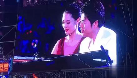 郎朗妻子年轻照,郎朗吉娜秀蜂腰曲线