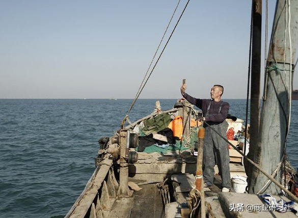 渔民直播卖梭子蟹,67岁老渔民直播