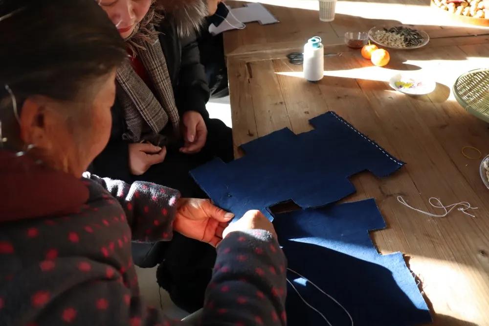 手工缝制抽纸包,一针一线diy包包