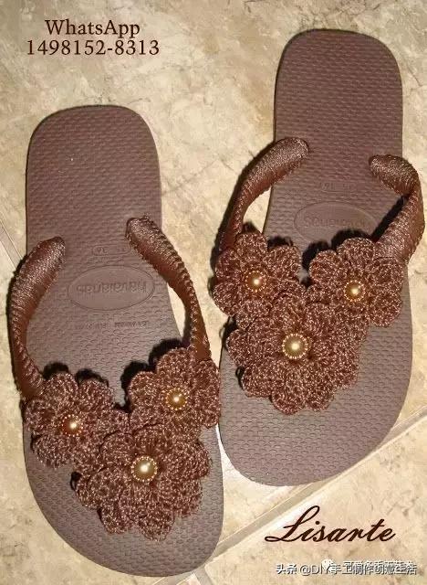 旧鞋底改造钩针鞋教程,手工钩鞋教程春夏季椰子鞋