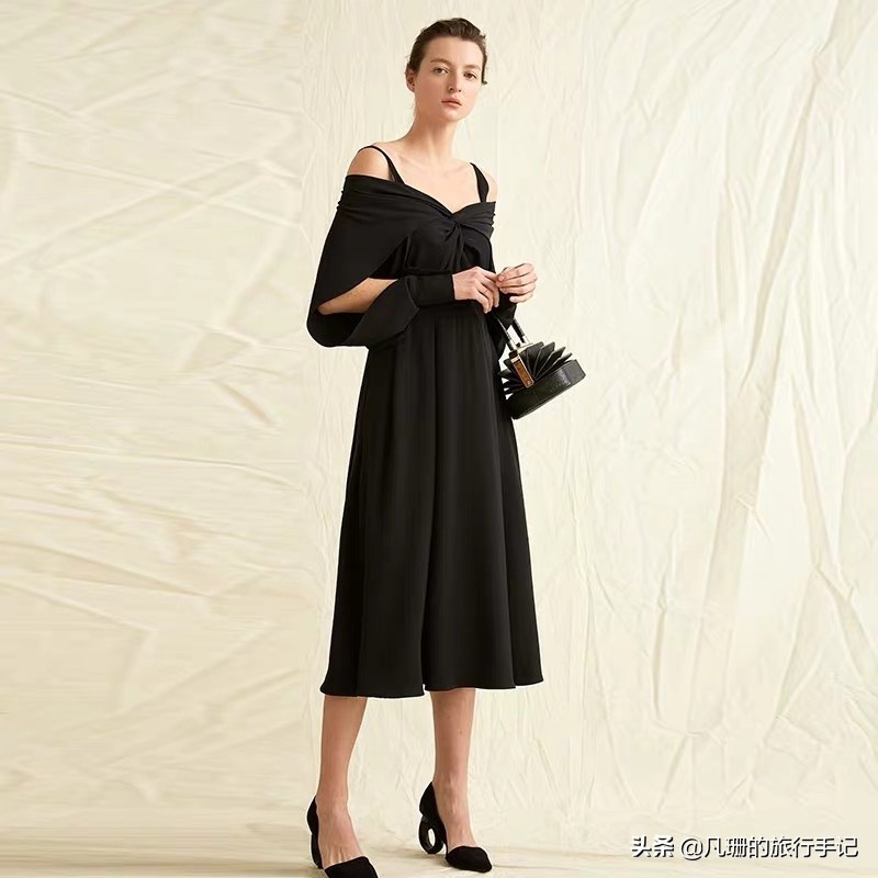 度假风绿色连衣裙,法式桔梗仙女裙​