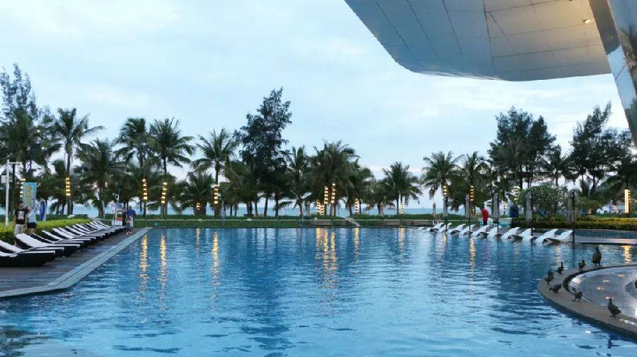 海陵岛北洛秘境酒店无边际泳池,海陵岛北洛秘境度假酒店两房一厅