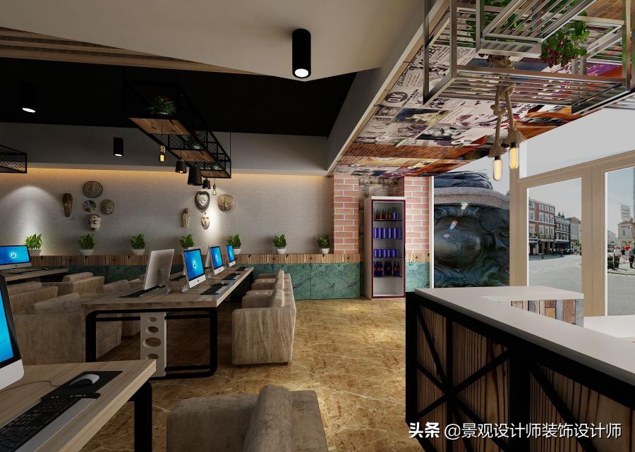网咖设计效果图,网咖设计图哪找