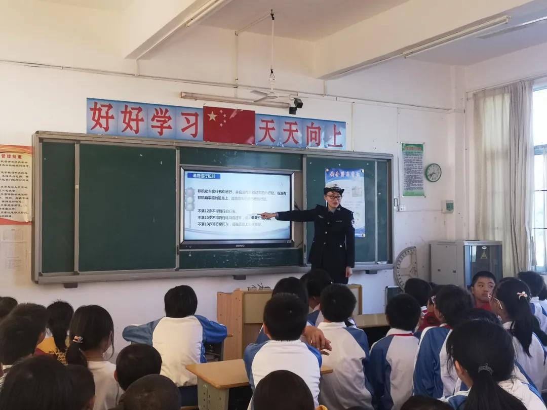 警花带你学交规哪4个时间要记住,警花带你学交规上学请走斑马线