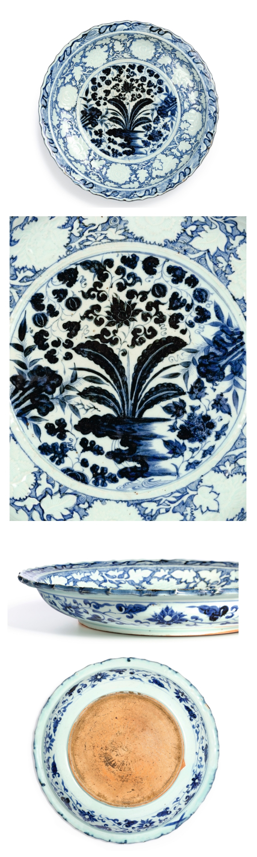 真假元青花铁锈斑对比图,一次认识元青花六大特征