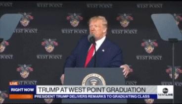 西点军校特朗普演讲,2020年美国西点军校特朗普演讲