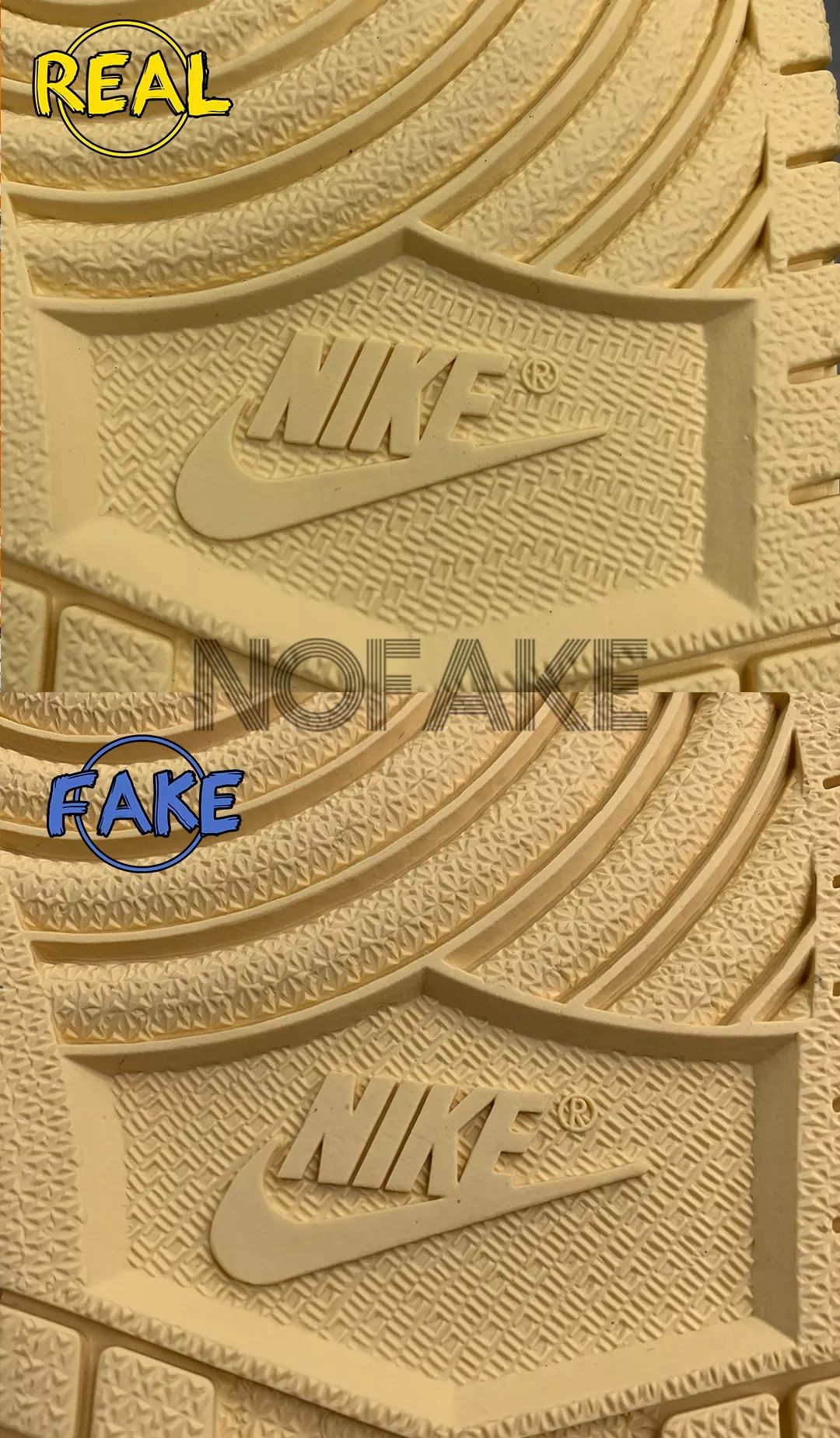 airjordan1猪油扣碎真假对比,airjordan1黑橙扣碎鉴定