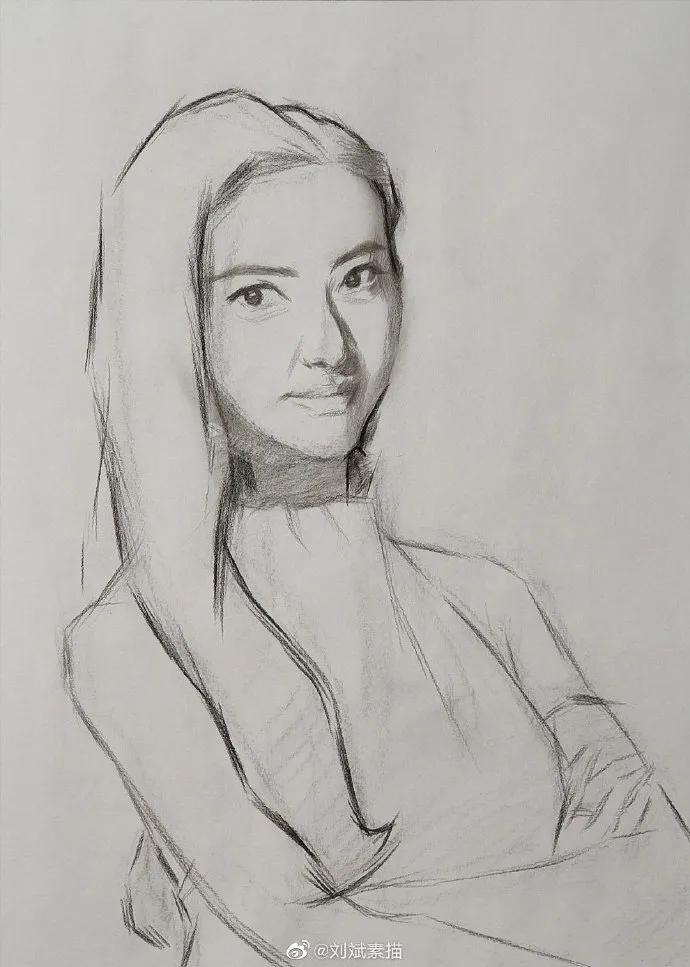 刘斌素描技法用的绘画材料,刘斌素描用的什么笔