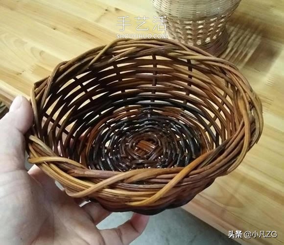 藤编收纳筐的编织方法,藤编收纳筐diy图解