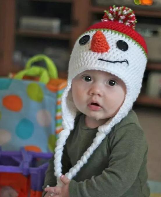 给宝宝钩帽子新年大红色,给宝宝钩太阳帽子