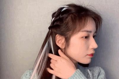 披着扎起来都好看的小个子发型,小个子发型150显高显气质广州