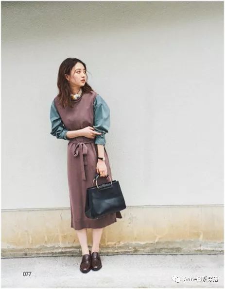 早秋盐系叠穿三件套,日系两件套秋装