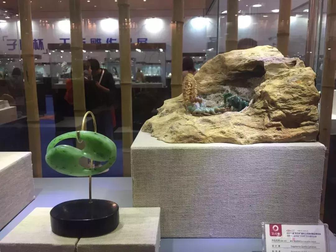 十三届子冈杯玉雕,子冈杯玉雕作品展现场