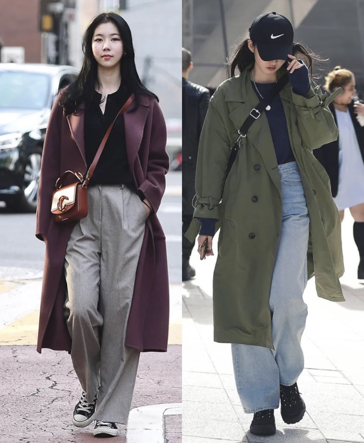 韩国女生穿搭秋短裙,韩国夏季不露腿穿搭