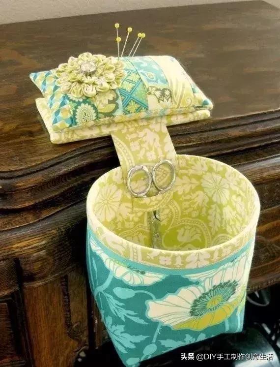 布艺挂兜墙挂式收纳袋欧式,布艺棉麻防水三层挂式收纳袋