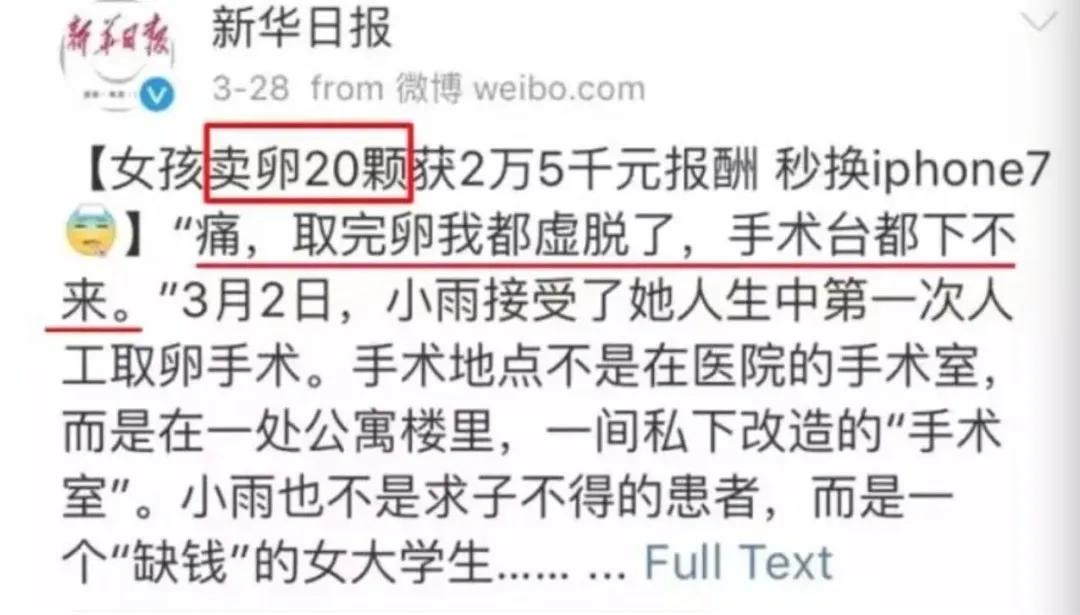 裸贷、卖卵、卖肾，真实的代价谁承受的起？