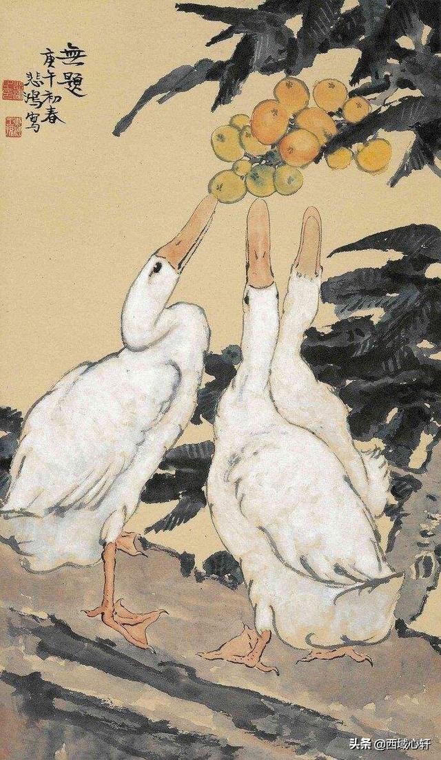 艺术家徐悲鸿资料,中国近代绘画之父徐悲鸿油画作品